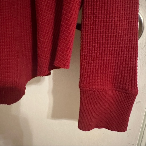 Free People We The Free Thermal Oversized red women S - Picture 3 of 11